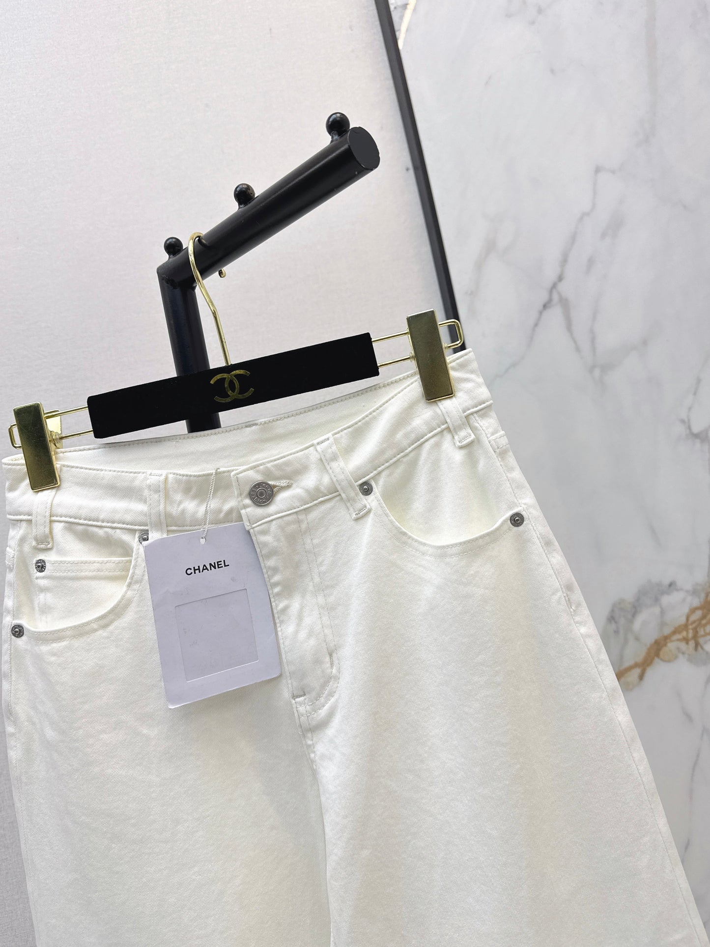 26ss High-waisted wide-leg jeans
