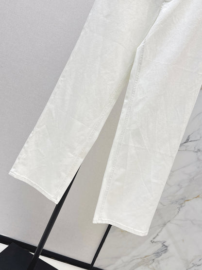 26ss High-waisted wide-leg jeans