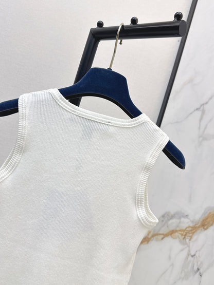 26ss Logo Embroidered Vest