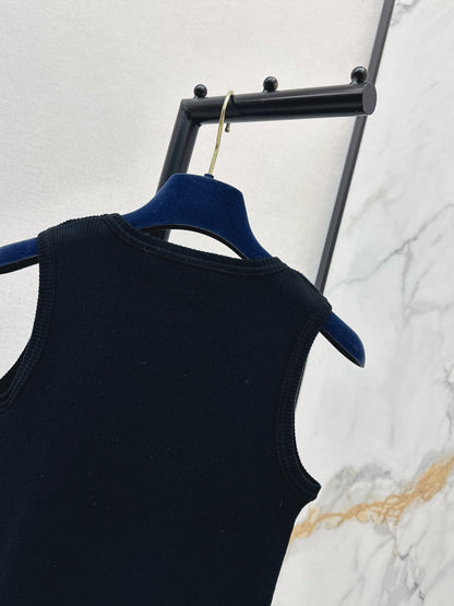 26ss Logo Embroidered Vest