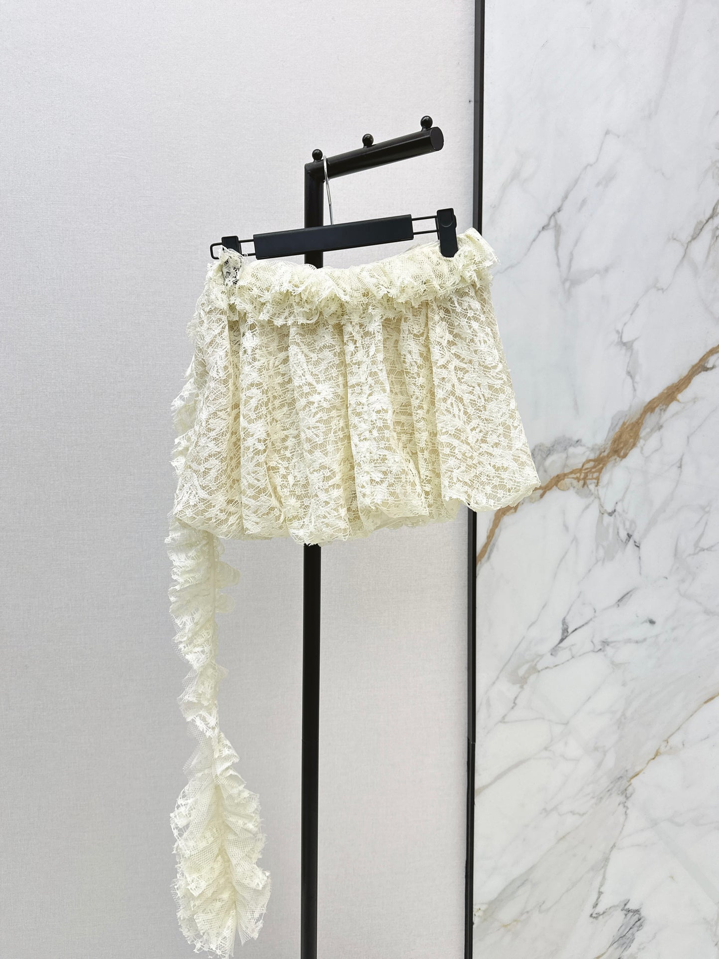 26ss 3D Lace Bubble Tulip Skirt
