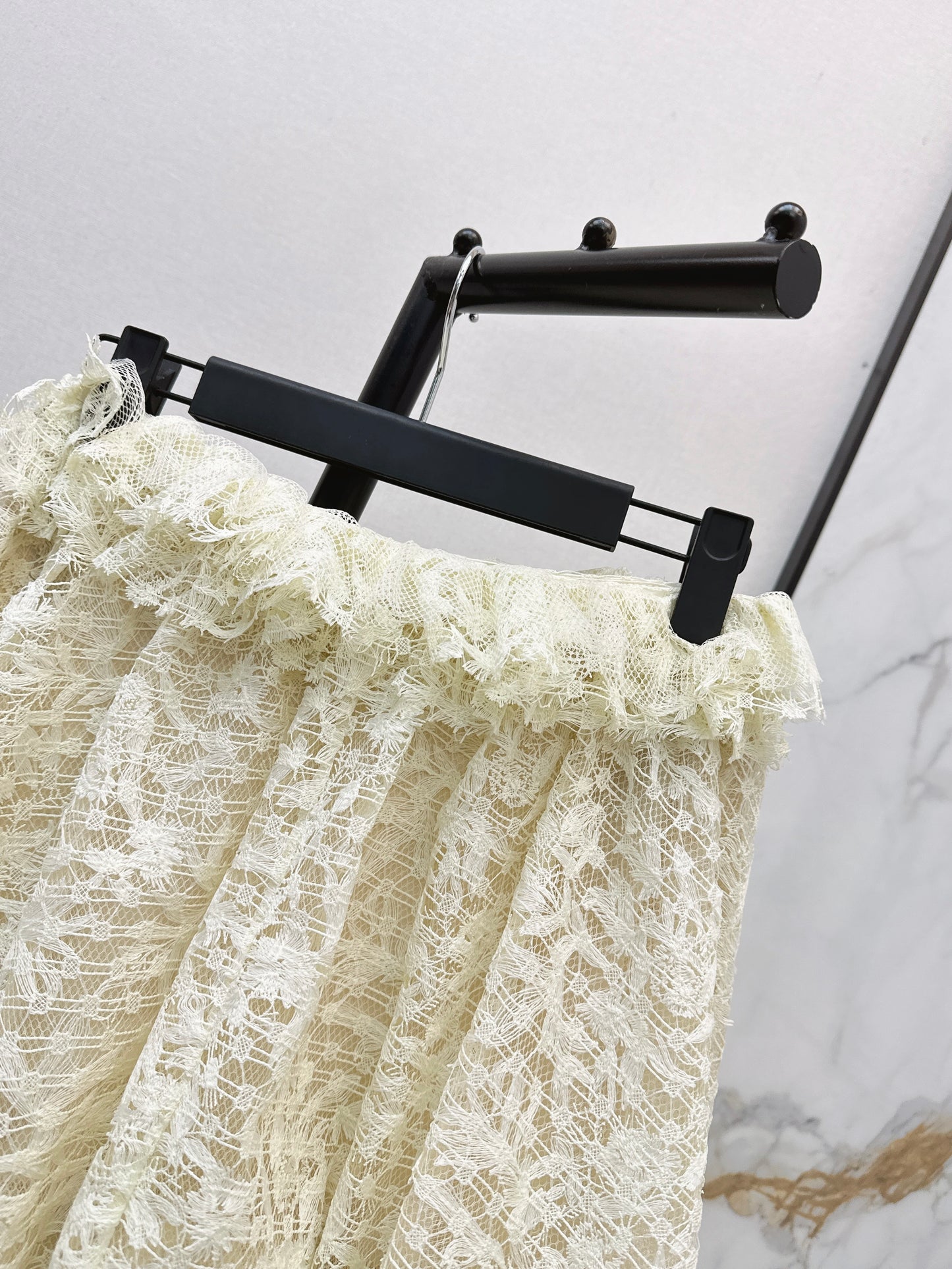 26ss 3D Lace Bubble Tulip Skirt