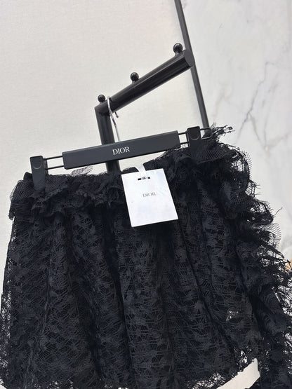 26ss 3D Lace Bubble Tulip Skirt