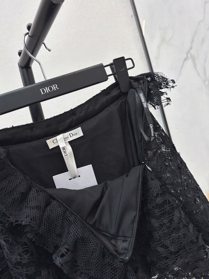 26ss 3D Lace Bubble Tulip Skirt