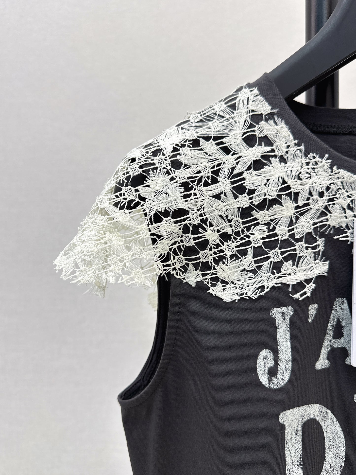 26ss Lace-trimmed T-shirt
