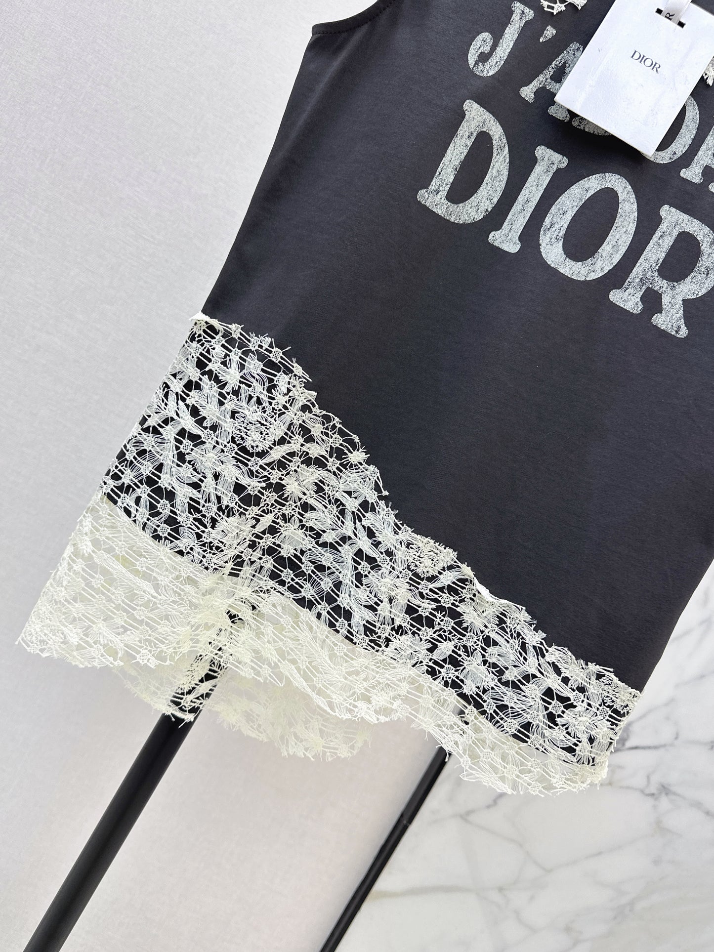 26ss Lace-trimmed T-shirt