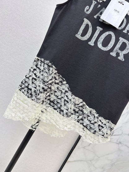 26ss Lace-trimmed T-shirt