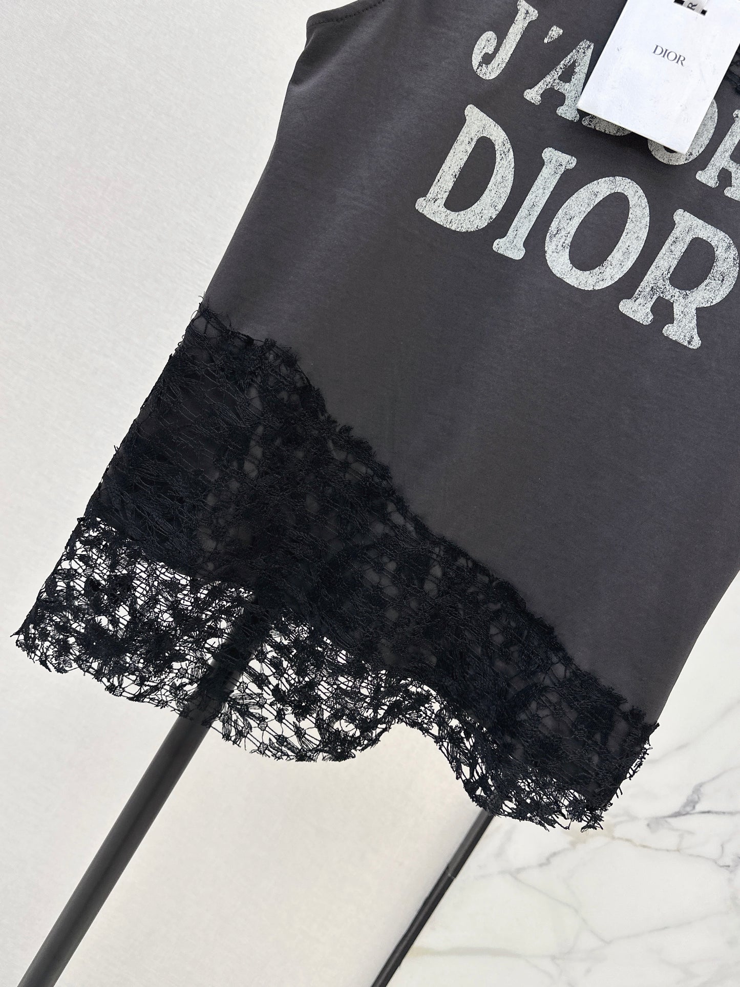 26ss Lace-trimmed T-shirt