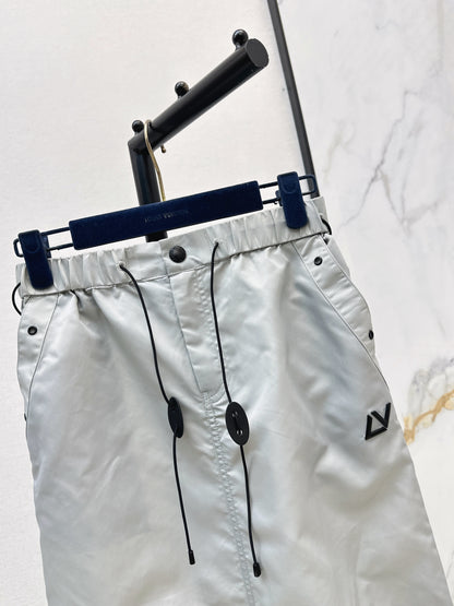 26ss Drawstring cargo skirt