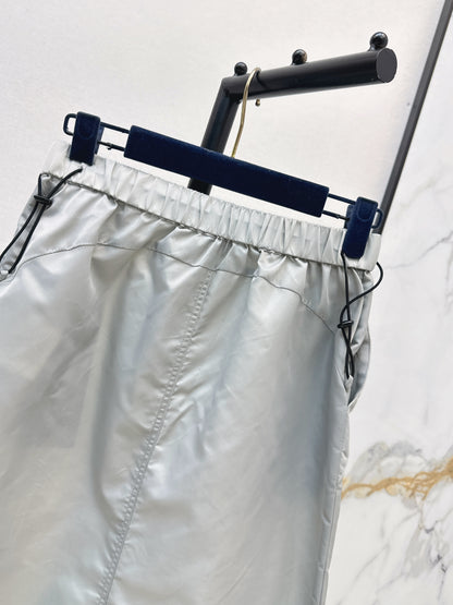 26ss Drawstring cargo skirt