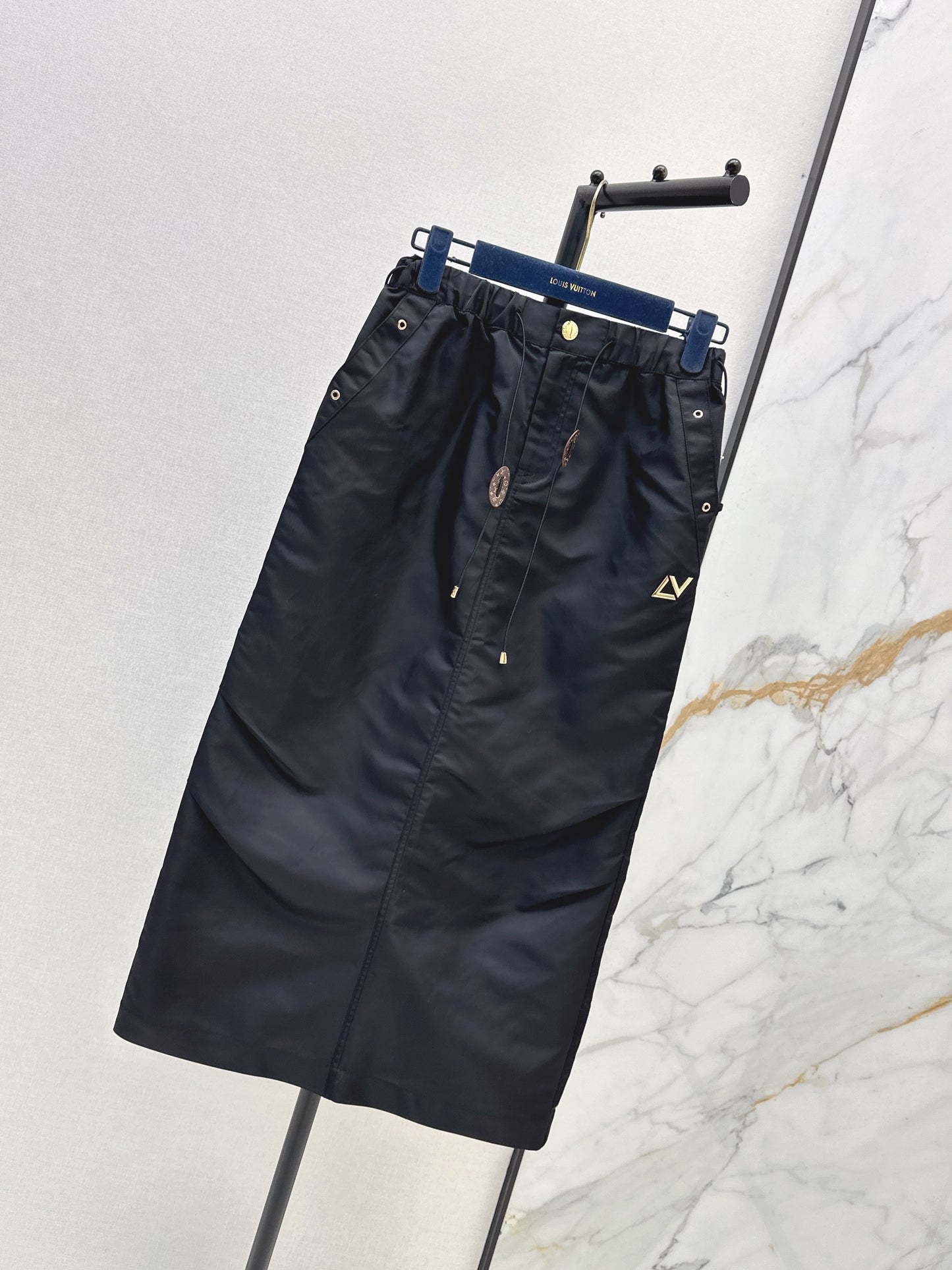 26ss Drawstring cargo skirt