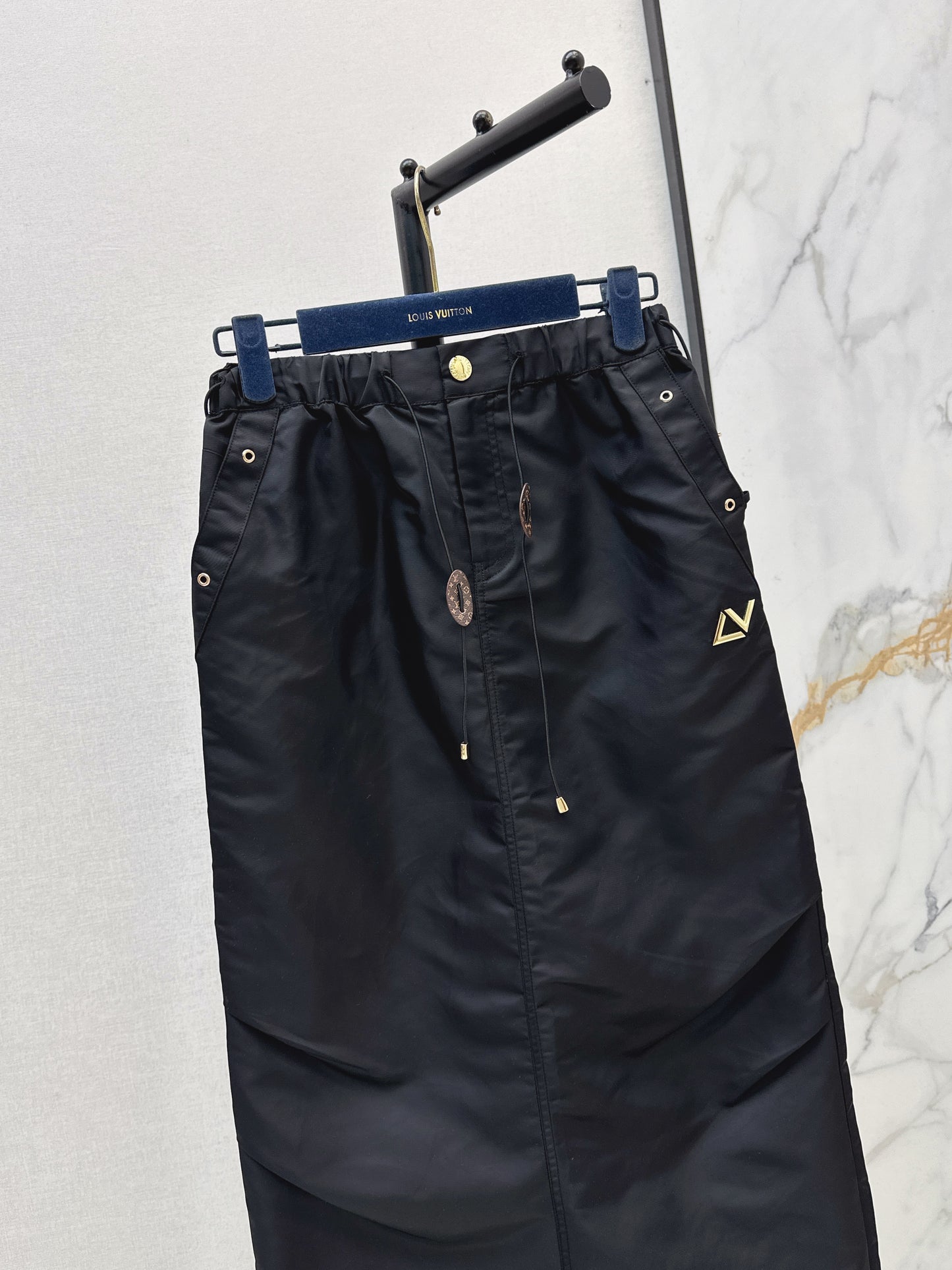 26ss Drawstring cargo skirt