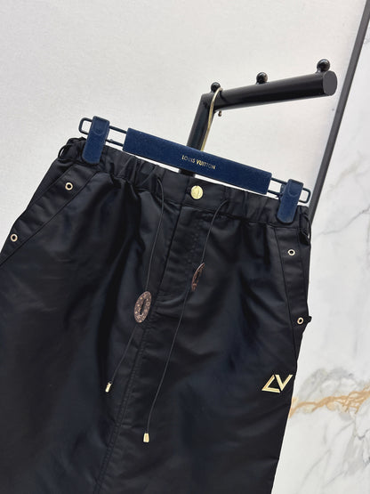 26ss Drawstring cargo skirt