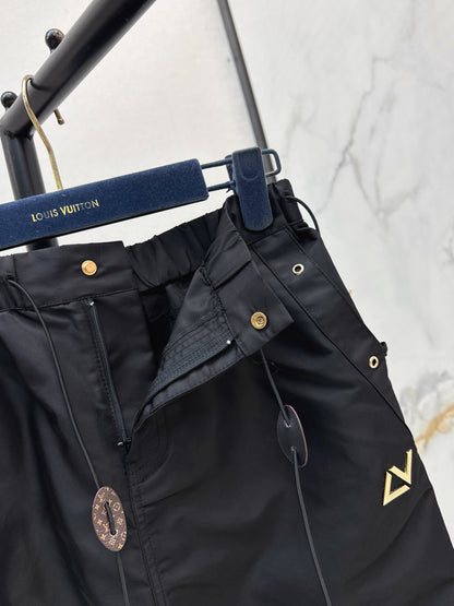 26ss Drawstring cargo skirt
