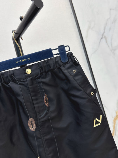 26ss Drawstring cargo skirt
