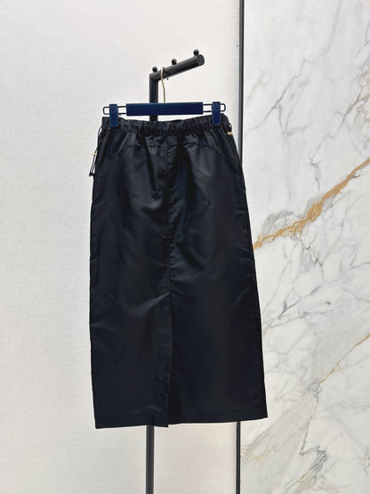 26ss Drawstring cargo skirt