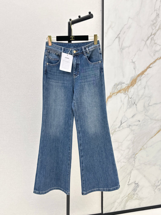 26ss High-waisted wide-leg jeans