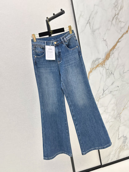 26ss High-waisted wide-leg jeans