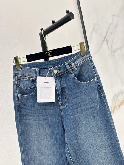 26ss High-waisted wide-leg jeans