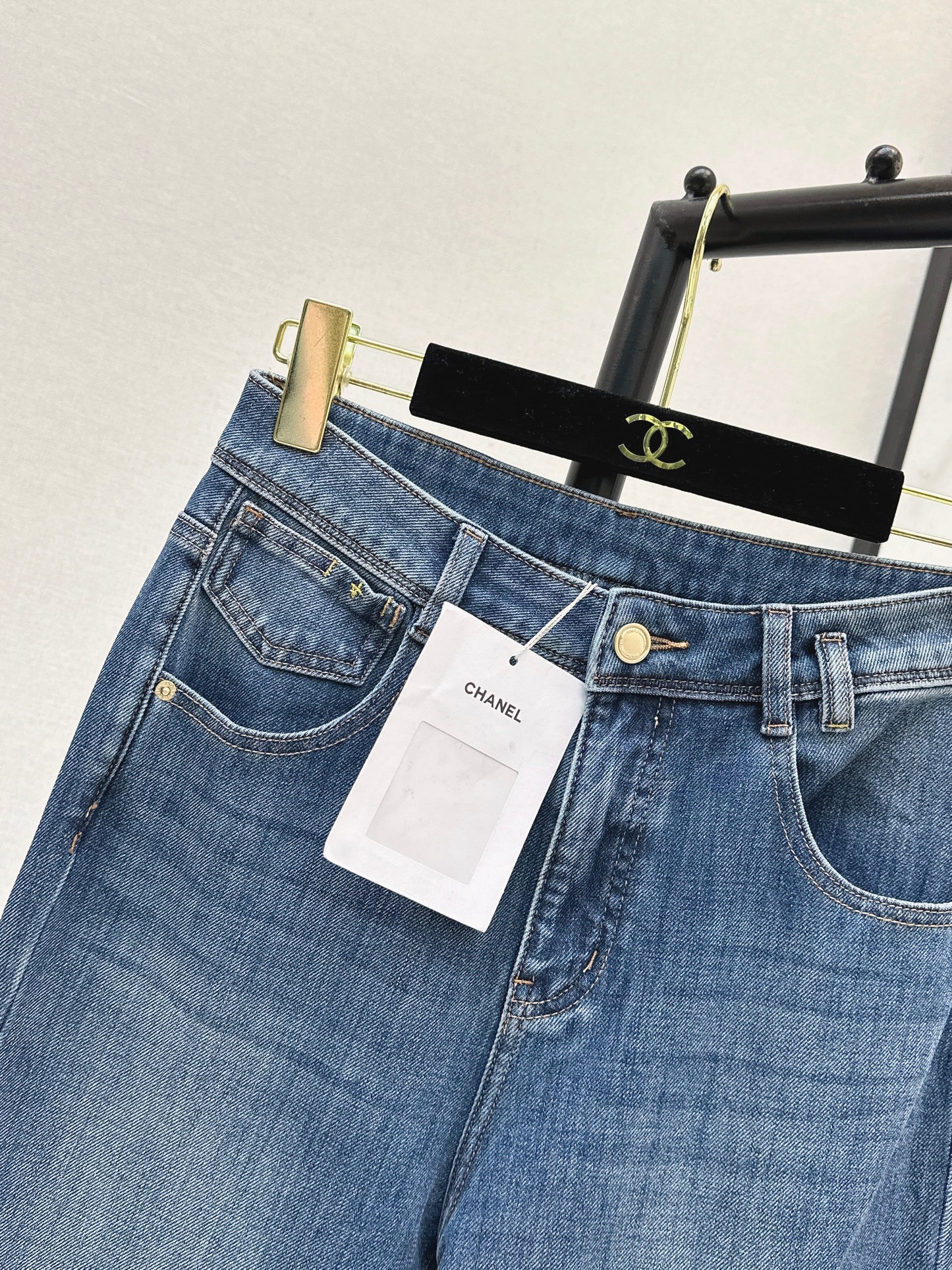 26ss High-waisted wide-leg jeans