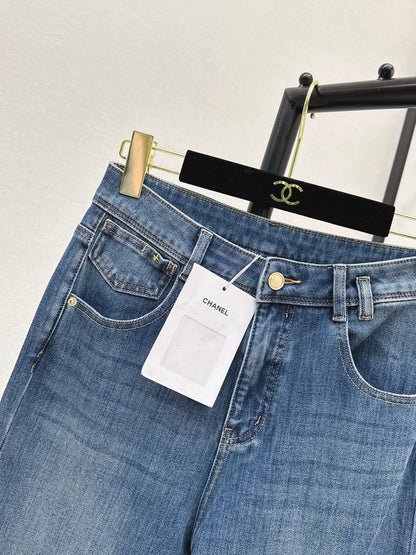 26ss High-waisted wide-leg jeans