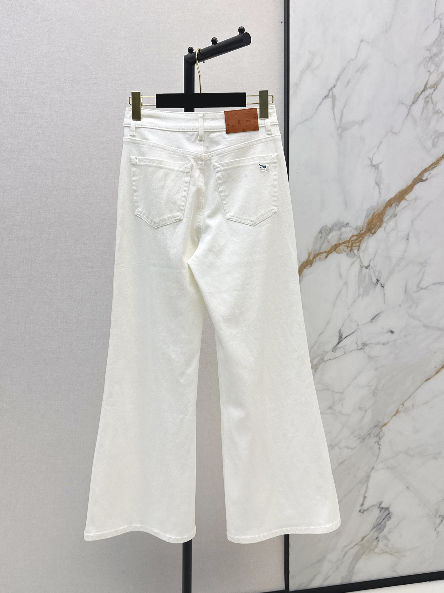26ss High-waisted wide-leg jeans