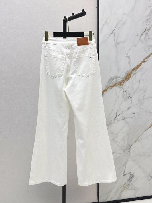 26ss High-waisted wide-leg jeans