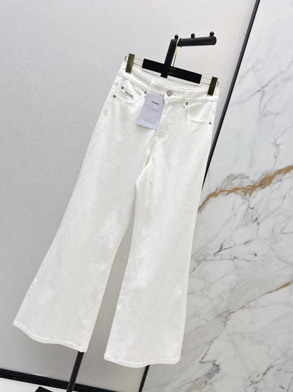 26ss High-waisted wide-leg jeans