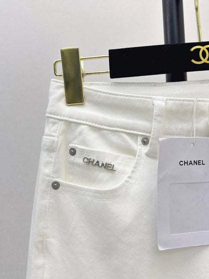 26ss High-waisted wide-leg jeans
