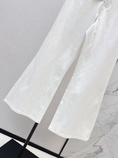 26ss High-waisted wide-leg jeans