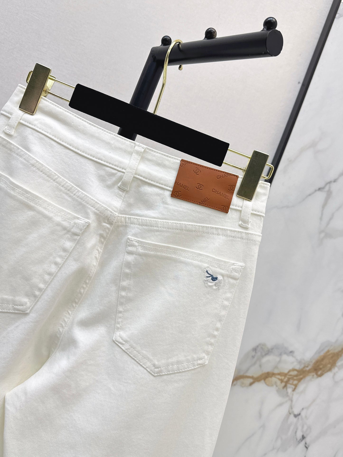 26ss High-waisted wide-leg jeans