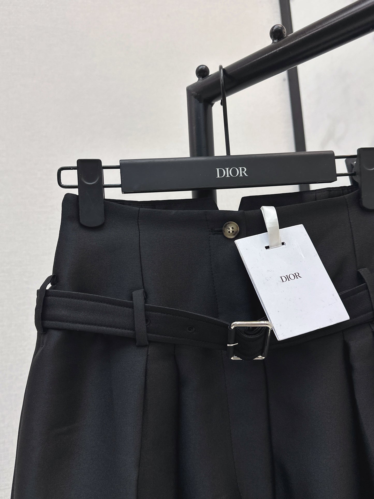 26ss High-waisted cropped wide-leg pants