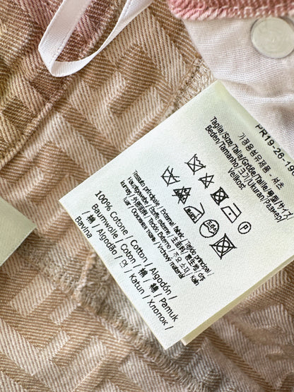 26ss Jacquard Denim Midi Skirt