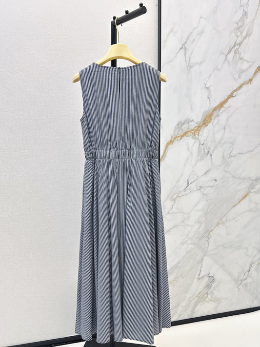 26ss Striped sleeveless dress