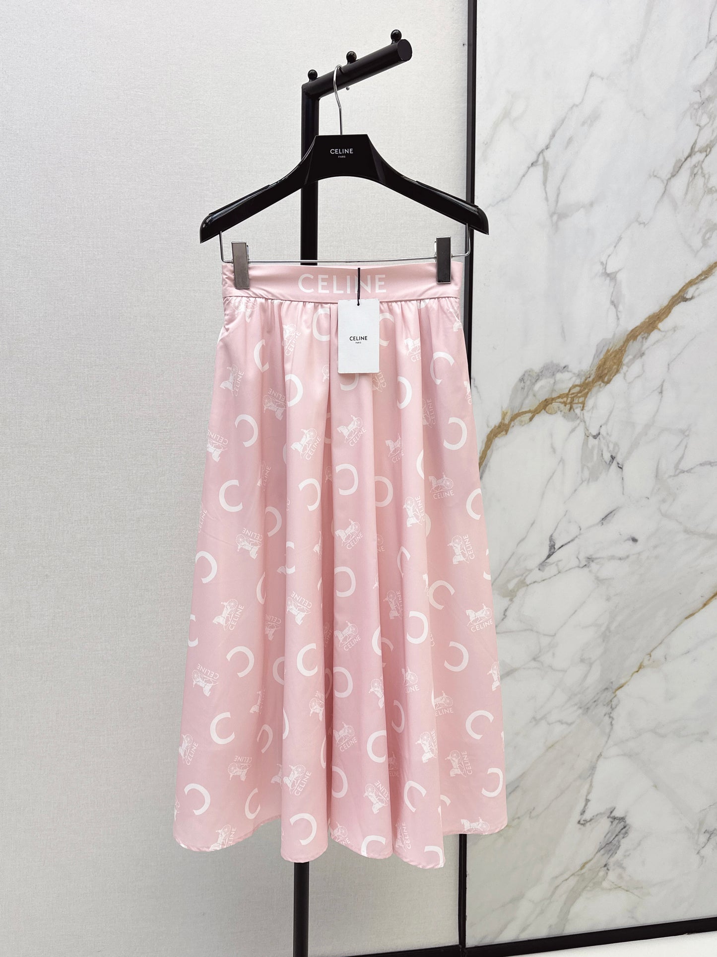 26ss Awn-Shaped High-Waisted Skirt