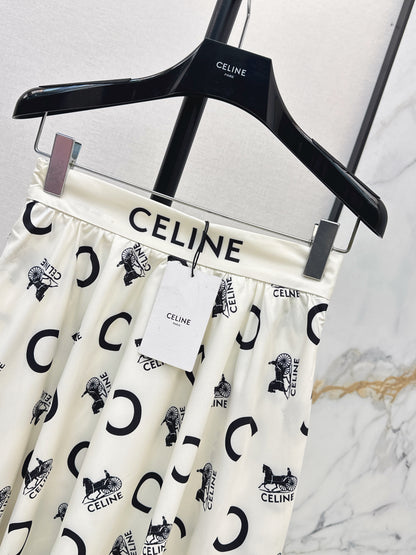 26ss Awn-Shaped High-Waisted Skirt
