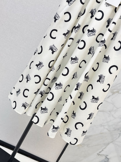 26ss Awn-Shaped High-Waisted Skirt