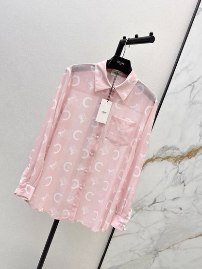 26ss Letter Print Shirt