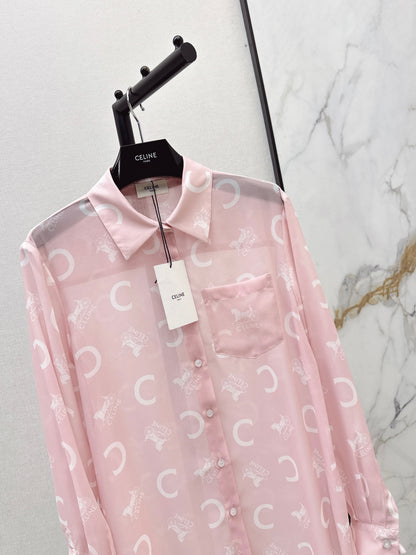26ss Letter Print Shirt