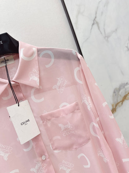 26ss Letter Print Shirt