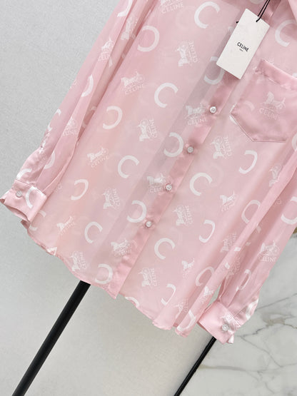 26ss Letter Print Shirt