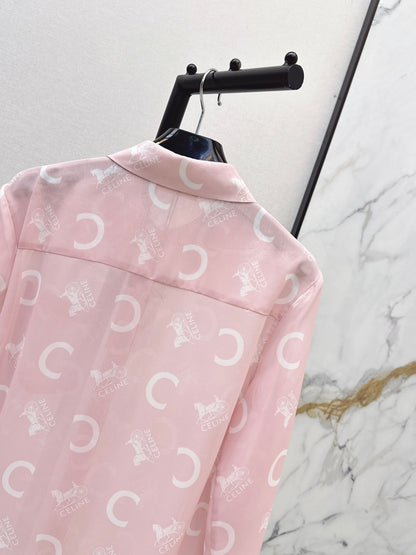 26ss Letter Print Shirt