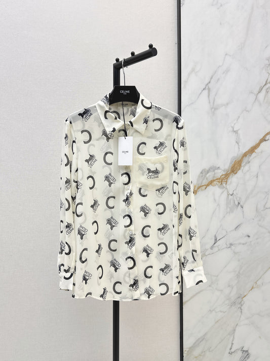26ss Letter Print Shirt