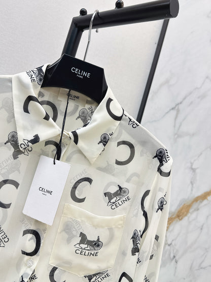 26ss Letter Print Shirt
