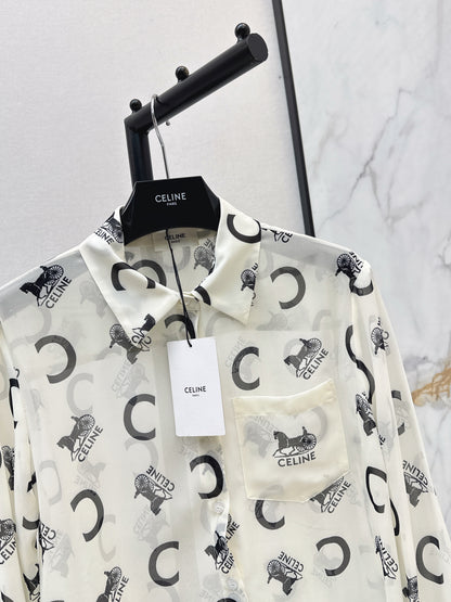 26ss Letter Print Shirt