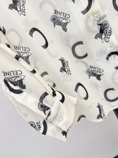 26ss Letter Print Shirt