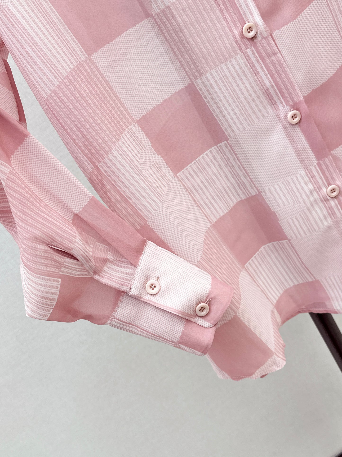 26ss Checkered print loose-fitting sun-protective shirt