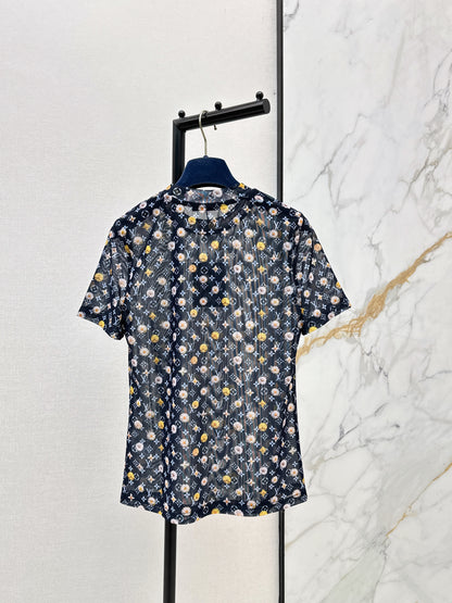 26ss Monogram mesh T-shirt