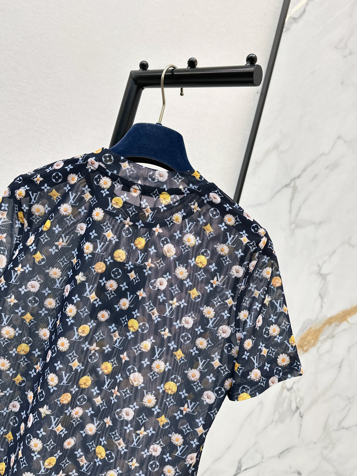 26ss Monogram mesh T-shirt