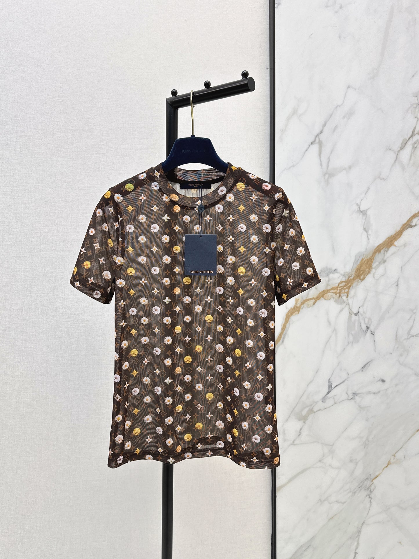 26ss Monogram mesh T-shirt